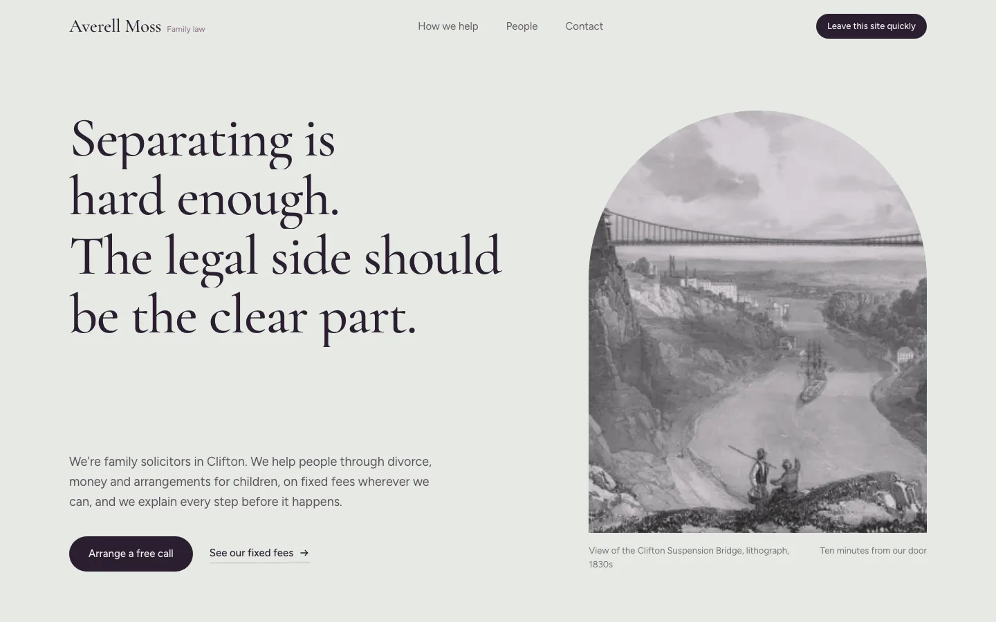 Averell Moss website concept