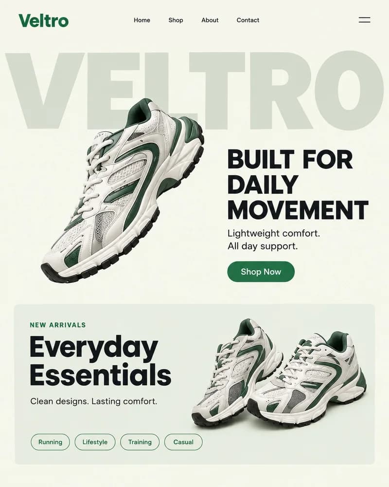 Veltro sneaker store design